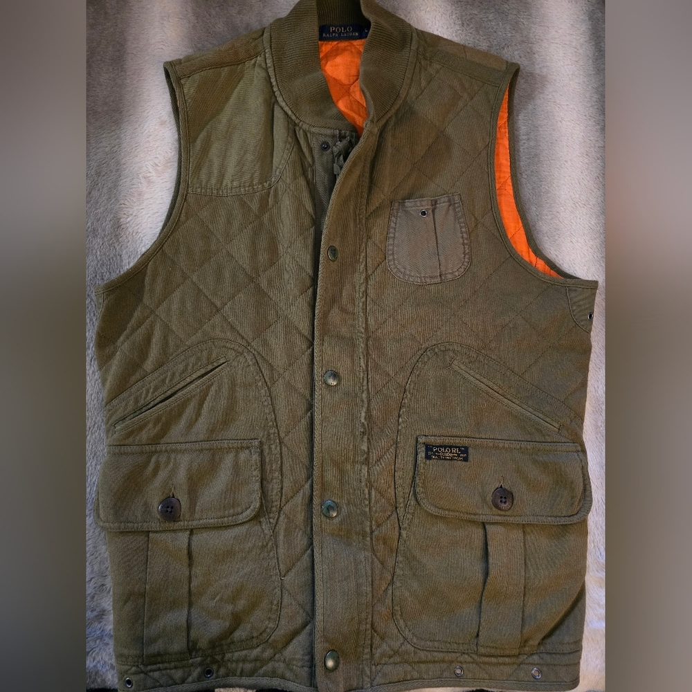 Polo by Ralph Lauren Olive Green Quilted Vest